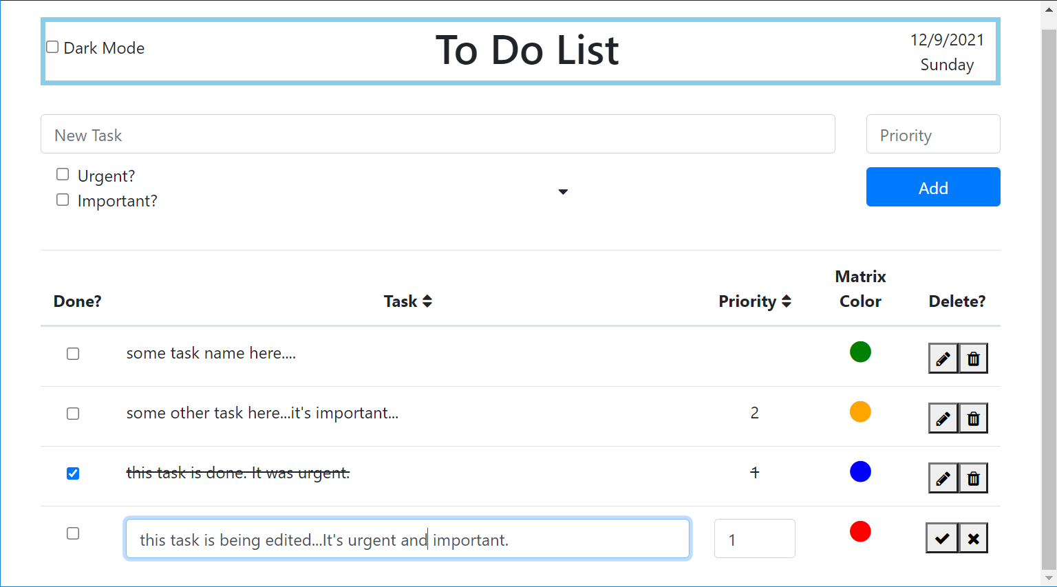 To Do App ft. Vanilla JavaScript
